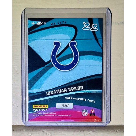 Jonathan Taylor 2022 Panini NFL MyCity #14 Football Card 1/1860 - Picture 2 of 2